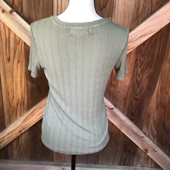 Olive Green Cloth & Stone Tee - Picture 4 of 5